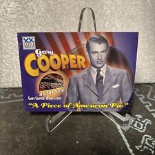 Gary Cooper 2002 Topps A Piece of American Pie Cooper Scarf Slightly Damaged picture