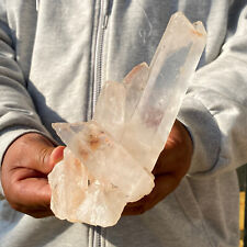 780g Natural Clear White Quartz Crystal Cluster Rough Mineral Specimen Healing picture