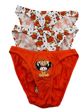 Vtg 3 Garfield Women's Bikini Halloween Underwear Dracula Pumpkin NWT  Size 7 picture