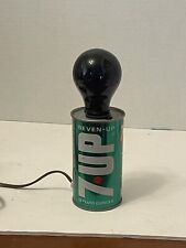 Vintage 1970's 7-Up The Uncola Soda Can Light Lamp, Works picture