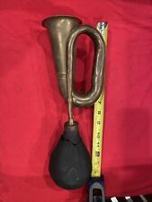 Vintage Antique Brass Car Bicycle Horse and Buggy Horn Automobile Road Honk 14” picture