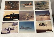 F-18 Photos Approx 4 1/2”x3 1/2” Navy Fighters 8 Pictures Mountain Flight Deck picture