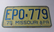 1975 Missouri License Plate# EP0-779 picture
