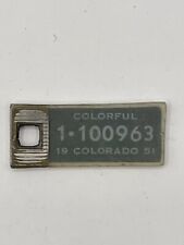 Vintage 1951 Colorado License Plate Miniature Key Tag picture