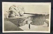 RPPC | PM 1917 Fort Totten Cancel | Military Test M1895 12in Disappearing Mount picture