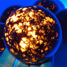 60mm+wholesale Natural Fire Golem Gemstone Sphere Healing Quartz Crystal Ball1pc picture