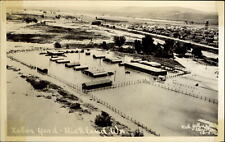 RPPC Richland Washington Labor Yard aerial~ 1948 flood~ vintage photo postcard picture