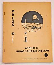 Vintage Original 1969 NASA Engineer Apollo 11 Lunar Landing Mission Press Kit picture