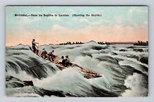 Montreal Quebec-Canada, Shooting the Rapids, Antique Vintage Souvenir Postcard picture