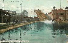 UDBK Postcard CA L023 Cancel 1906 Chutes Park Los Angeles Pool Germany As Is picture
