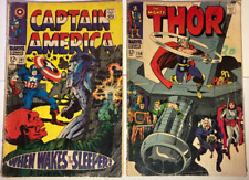 Marvel Silver Age Comic lot 2. Captain America 101 + Thor 156  Red Skull picture