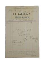 1894 Original Billhead: Minneapolis, MN, L. Paulle, Manufacturer of Show Cases picture