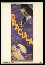 Dracula Bela Lugosi Vampire Horror Movie Cinema Film Poster Art Postcard picture
