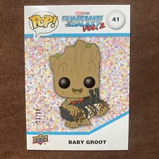 2023 Upper Deck Marvel Funko POP Baby Groot #41 Confetti Glitter Bomb #'d 23/99 picture