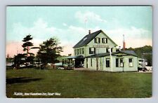 Brunswick ME-Maine, New Meadows Inn, Rear View, Antique, Vintage Postcard picture