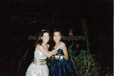 PROM GIRLS Pretty Young Women FOUND PHOTO Color ORIGINAL Snapshot 312 45 X picture