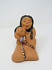 RC Ramey Pueblo Clay Native American Storyteller Mother Holding Child Signed  picture