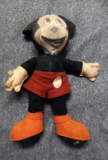 Vintage Early  Mickey Mouse Plush Stuffed Animal Approx. 11 Inches Tall picture