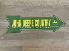John Deere Country Arrow Sign Farm Barn Vintage Style Tractor Wall Decor Gas Oil picture