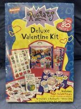 Vintage Rugrats Kids Valentines Day Cards Pack Of 40 Sealed In Box picture