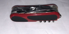 Red Black Victorinox Delemont Evolution EvoGrip S557 Swiss Army Pocket Knife  picture