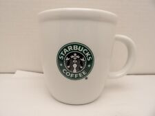 16oz. STARBUCKS WHITE LARGE COFFEE MUG 2007 VINTAGE CLASSIC MERMAID IN GREEN picture
