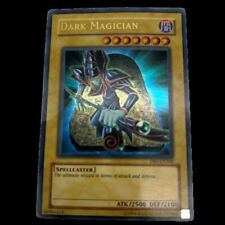 Yugioh Dark Magician Card DB1-EN012 Ultra Rare Foil Spellcaster Card Preowned picture