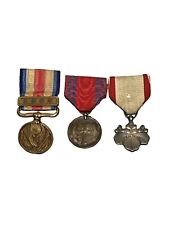 WW2 WWII Japanese Military 3 Medal Lot China Incident Red Cross Rising Sun 8 picture