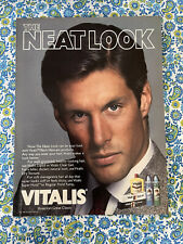 Vintage 1985 Vitalis Men’s Haircare Products Print Ad picture