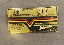 50th Anniversary 1941-1991 USS Arizona Memorial Pearl Harbor Hawaii Lapel Pin 2” picture
