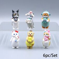 Sanrio Mofusand Figure Toys Hello Kitty Cinnamoroll Mini Model Toy Cake Decor picture