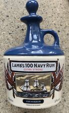Vintage Rum Crock/Bottle: “Lamb’s 100 Navy Rum” HMS Victory Ship England/Guyana picture