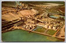 Phosphate Mining Central Florida Aerial View Industrial Park Cancel PM Postcard picture