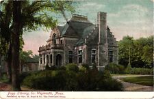 1909 Fogg Library Weymouth Massachusetts Postcard picture