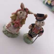 1996 COTTONTAIL LANE BRIDE & GROOM FIGURINES MIDWEST OF CANNON FALLS picture