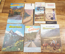 7-VTG 1960'S/70'S MONTANA/IDAHO/COLORADO HIGHWAY/SERVICE STATION Road Maps picture