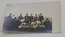 Vintage Real Photo Postcard Large Group of Adults and Children Unmailed picture