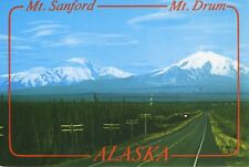 South Central Alaska AK Mt. Sanford Mt. Drum Unused Mel Anderson Postcard D10a picture