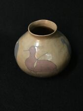 Vintage Mexican Pottery Jar With Painted Birds picture
