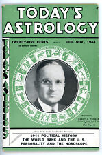 Unusual Oct-Nov, 1944 VP Candidate Harry Truman, Today’s Astrology, 66 Pages picture