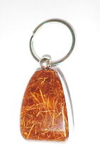 Large Acrylic Clear Key Ring Elephant Dung Specimen SK12 picture