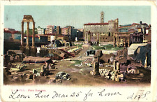 Foro Romano Roman Forum Rome Italy Undivided Postcard c 1905 Posted picture