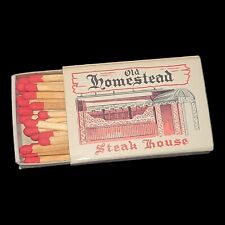 Vintage Old Homestead Steakhouse New York City Matchbox Wooden Matches picture