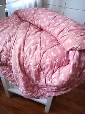 Antique 1940's French quilt piece pink design The Textile Trunk picture