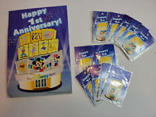 JAPAN DISNEY  Happy 1st Anniversary 10 pins backers LE htf rare Pin 7451 JDS picture