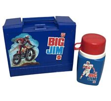 Mattel 1972 BIG JIM Plastic Lunchbox & Matching Thermos - Good Condition picture