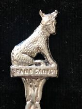VTG Grand Canyon Arizona Coyote Handle Souvenir Spoon Silver-plated  picture