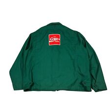 Vintage 80s/90s Coca-Cola Work Jacket Size 52 / Large Double Sided picture