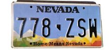 Nevada 'Home Means Nevada' License Plate #778 ZSW picture