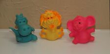 Vintage CREST Toothpaste Set of 3 Zoo Animals FINGER PUPPETS Hippo Lion Elephant picture